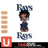 Tampa Bay Rays Betty Boop Black Fan Girl