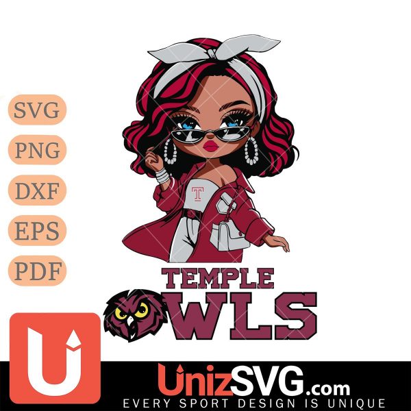 Temple Owls Fan Girl Black Disney