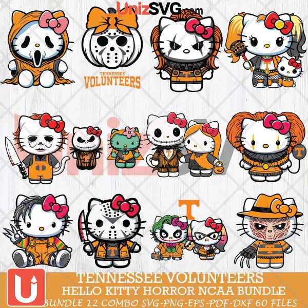 Tennessee Volunteers Hello Kitty Horror NCAA bundle 12