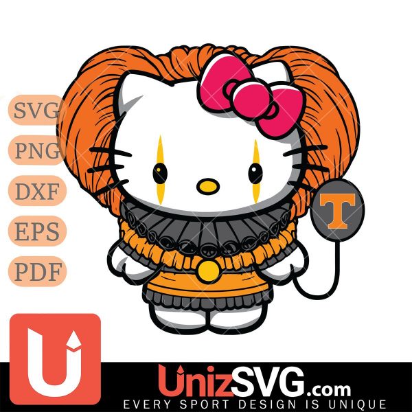 Tennessee Volunteers Hello Kitty Pennywise Horror