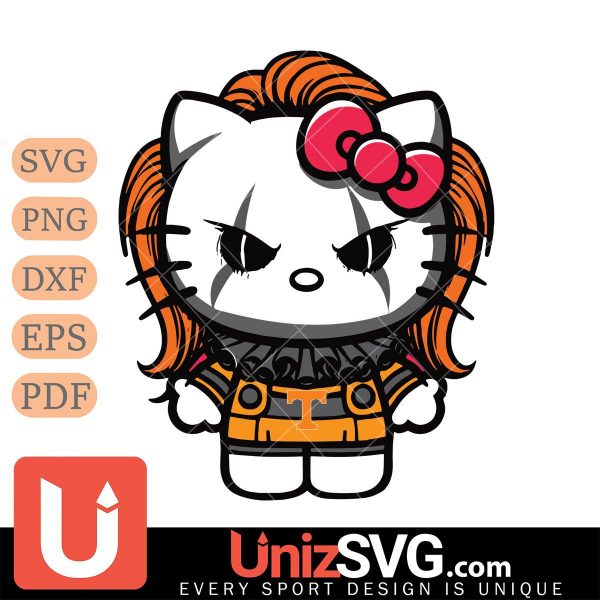 Tennessee Volunteers Hello Kitty Pennywise IT Horror