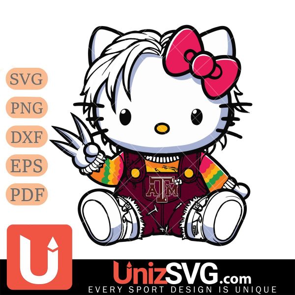 Texas A&M Aggies Hello Kitty Chucky Horror