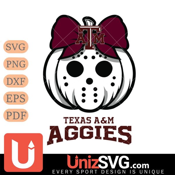 Texas A&M Aggies Hello Kitty Jason Voorhees pumpkin Horror