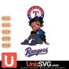 Texas Rangers Betty Boop Black