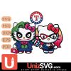 Texas Rangers Hello Kitty Joker x Harley Quinn Horror