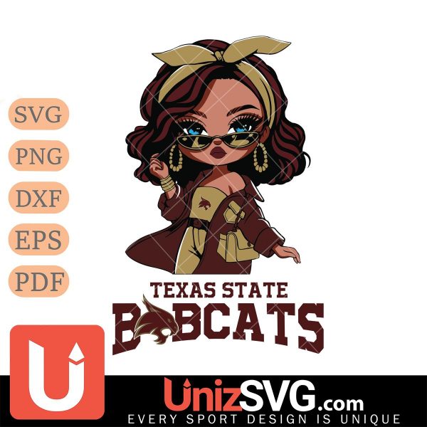 Texas State Bobcats Fan Girl Black Disney