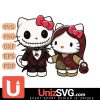 Texas State Bobcats Hello Kitty Skellington & Sally Horror