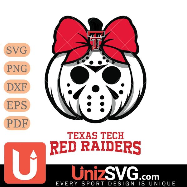 Texas Tech Red Raiders Hello Kitty Jason Voorhees pumpkin Horror