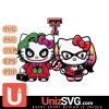 Texas Tech Red Raiders Hello Kitty Joker x Harley Quinn Horror