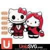 Texas Tech Red Raiders Hello Kitty Skellington & Sally Horror