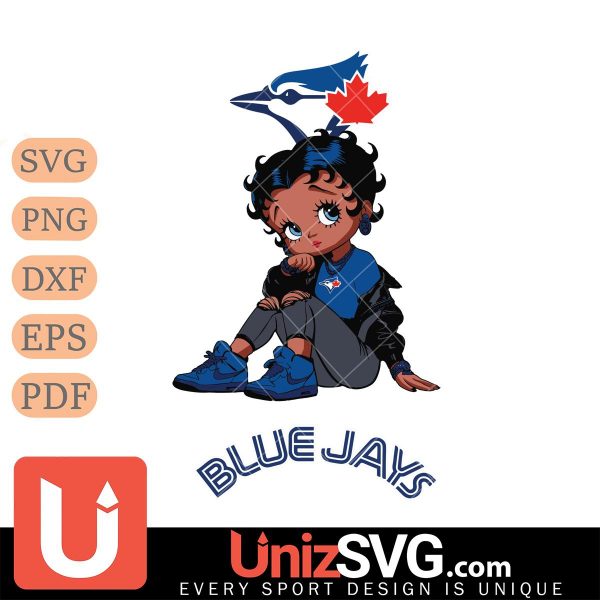 Toronto Blue Jays Betty Boop Black