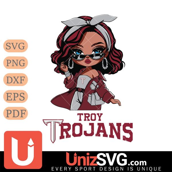 Troy Trojans Fan Girl Black Disney