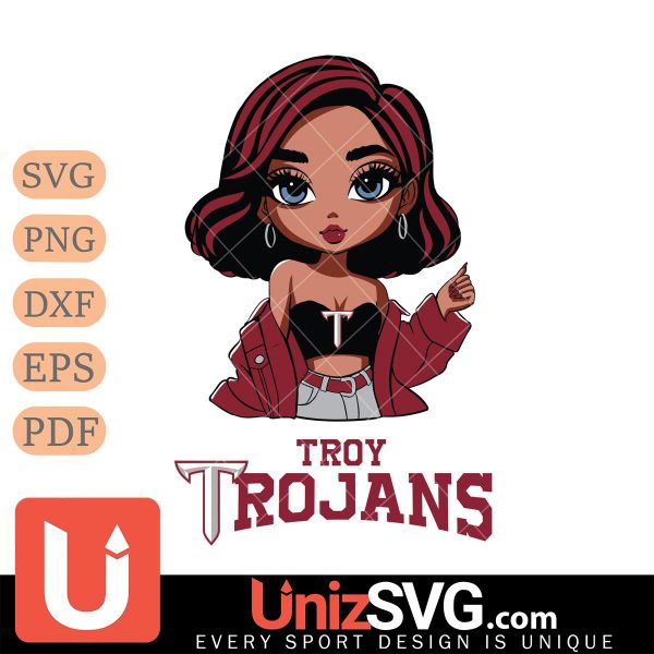 Troy Trojans Fan Girl Pretty