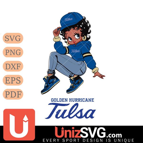 Tulsa Golden Hurricane Betty Boop Stunning