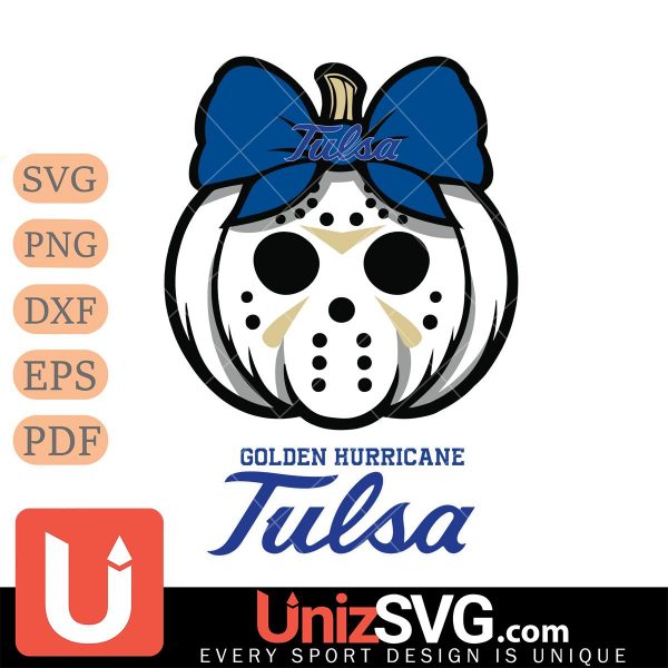 Tulsa Golden Hurricane Hello Kitty Jason Voorhees pumpkin Horror