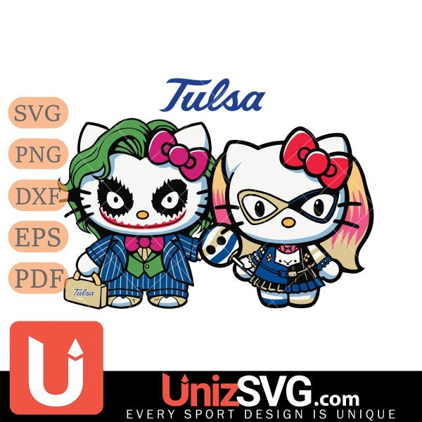 Tulsa Golden Hurricane Hello Kitty Joker x Harley Quinn Horror