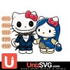 Tulsa Golden Hurricane Hello Kitty Skellington & Sally Horror