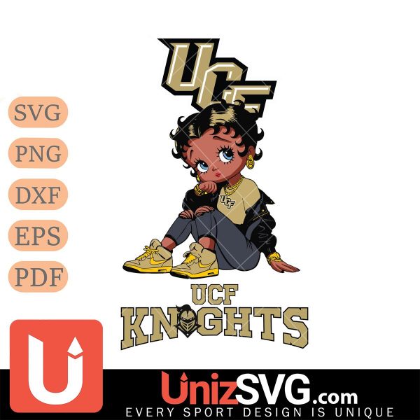 UCF Knights Betty Boop Black