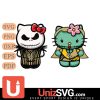 UCF Knights Hello Kitty Jack Skellington & Sally Horror