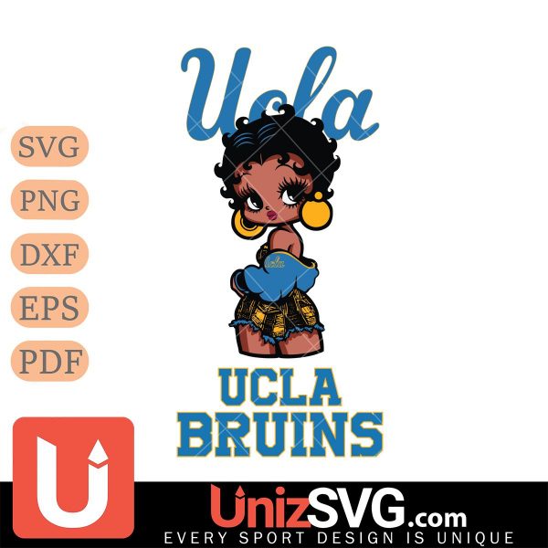 UCLA Bruins Betty Boop Black Fan Girl