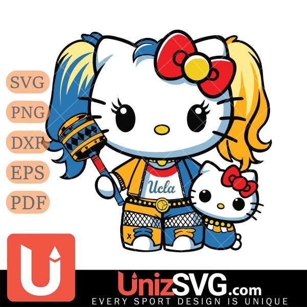 UCLA Bruins Hello Kitty Harley Quinn Horror