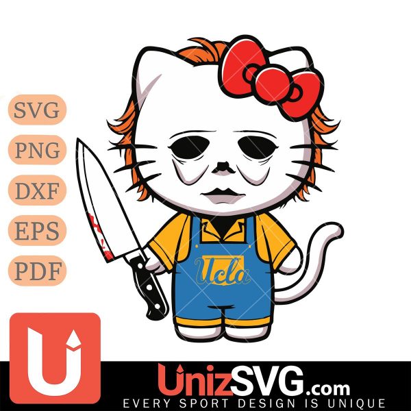 UCLA Bruins Hello Kitty Michael Myers Horror