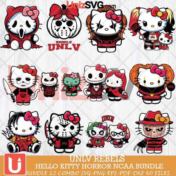 UNLV Rebels Hello Kitty Horror NCAA bundle 12