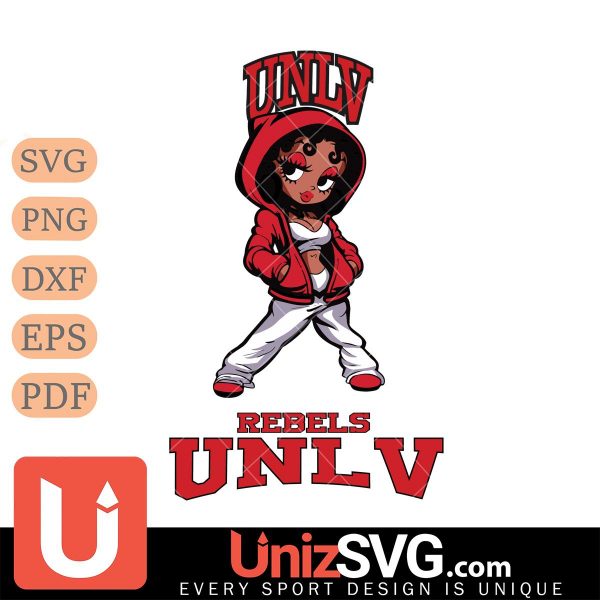 UNLV Rebels Betty Boop Fan Girl