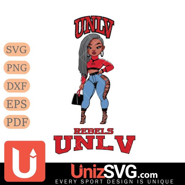 UNLV Rebels Fan Girl Black