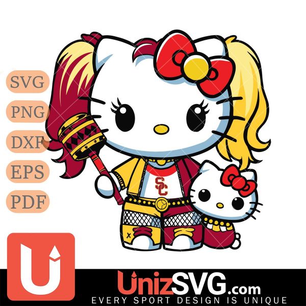 USC Trojans Hello Kitty Harley Quinn Horror