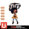 UTEP Miners Betty Boop Fan Girl black