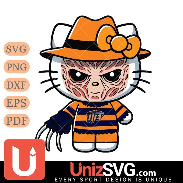 UTEP Miners Hello Kitty Deadpool & Wolverine Horror