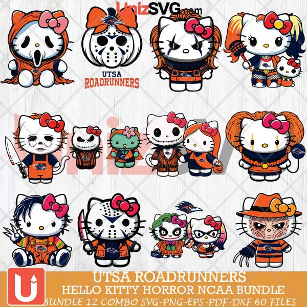 UTSA Roadrunners Hello Kitty Horror NCAA bundle 12