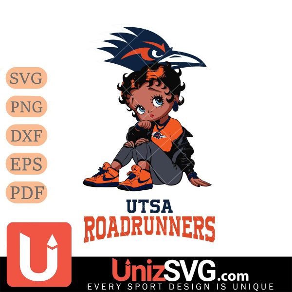 UTSA Roadrunners Betty Boop Black