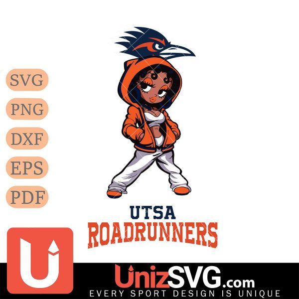 UTSA Roadrunners Betty Boop Fan Girl