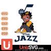 Utah Jazz Betty Boop Black