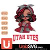 Utah Utes Fan Girl Black Disney