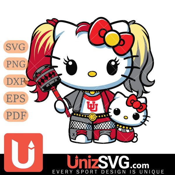 Utah Utes Hello Kitty Harley Quinn Horror