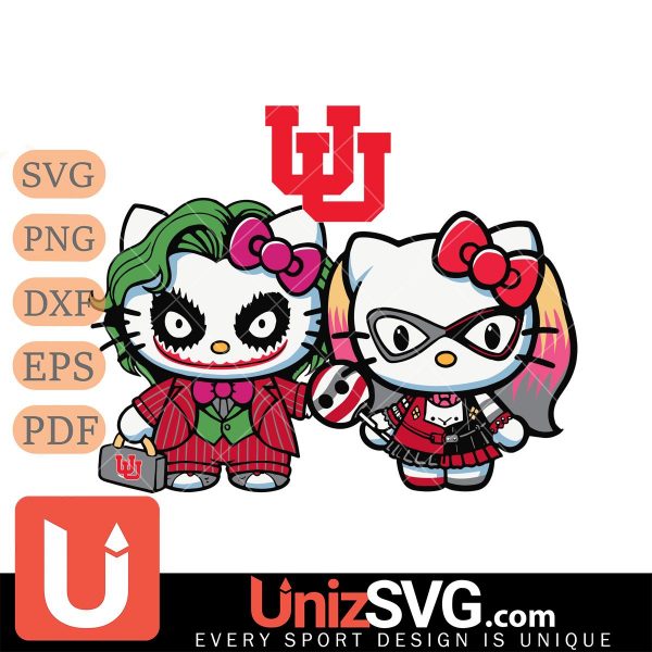 Utah Utes Hello Kitty Joker x Harley Quinn Horror