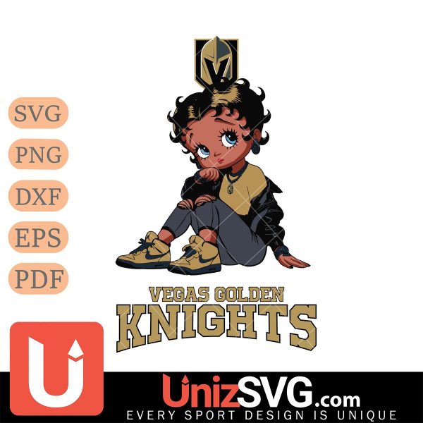 Vegas Golden Knights Betty Boop Black