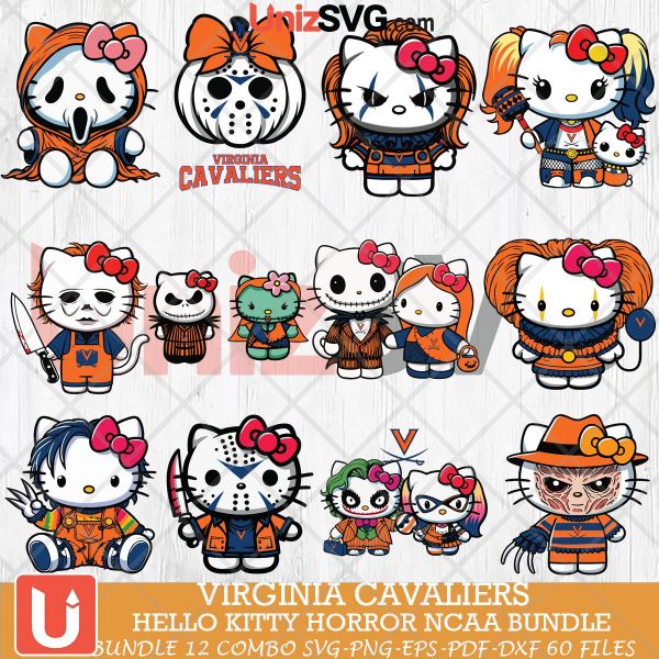 Virginia Cavaliers Hello Kitty Horror NCAA bundle 12