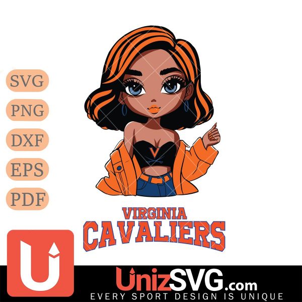 Virginia Cavaliers Fan Girl Pretty