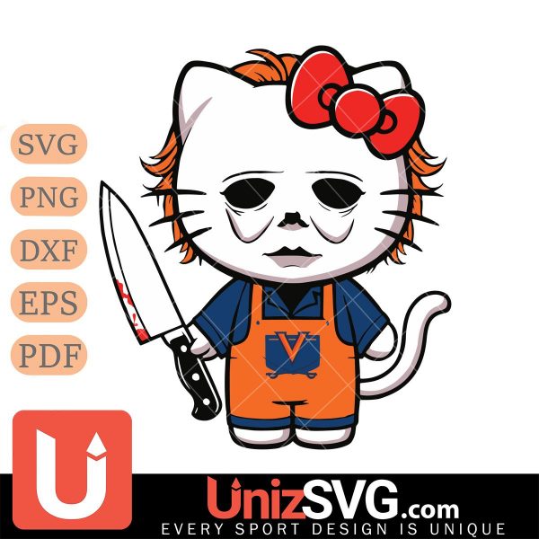 Virginia Cavaliers Hello Kitty Michael Myers Horror