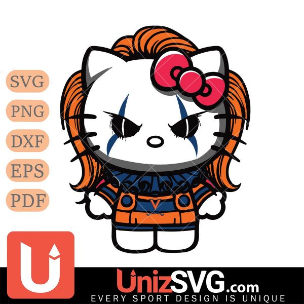 Virginia Cavaliers Hello Kitty Pennywise IT Horror