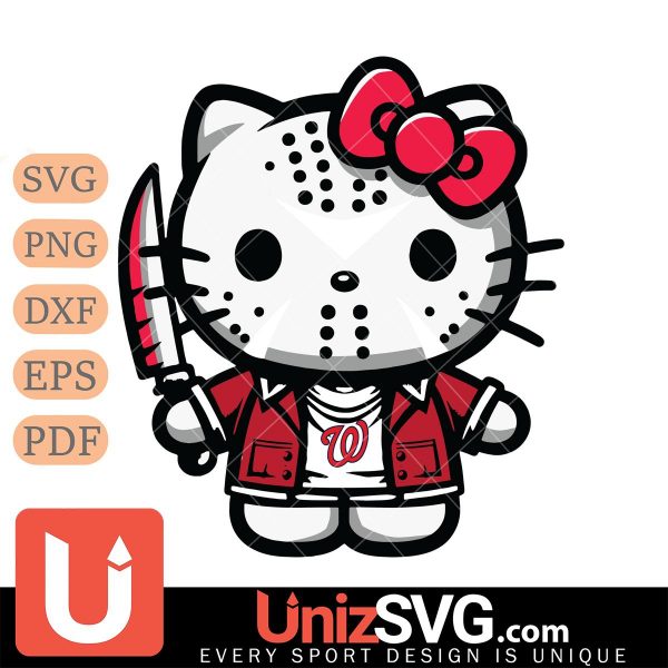 Washington Nationals Hello Kitty Jason Voorhees Horror