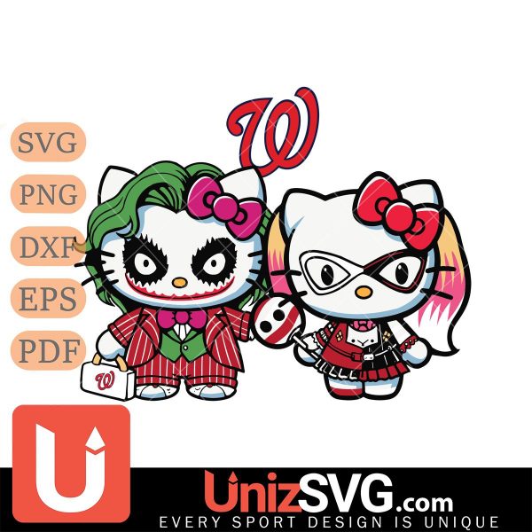 Washington Nationals Hello Kitty Joker x Harley Quinn Horror