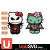 Washington State Cougars Hello Kitty Jack Skellington & Sally Horror