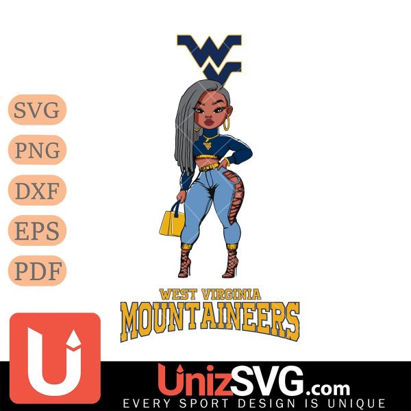 West Virginia Mountaineers Fan Girl Black