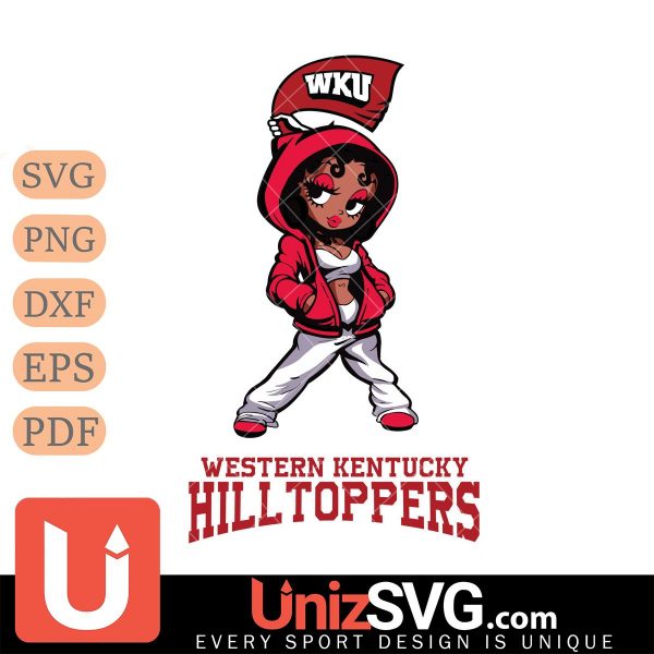 Western Kentucky Hilltoppers Betty Boop Fan Girl