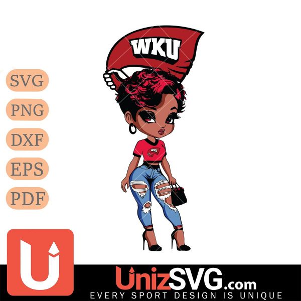 Western Kentucky Hilltoppers Black Fan Girl